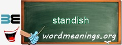 WordMeaning blackboard for standish